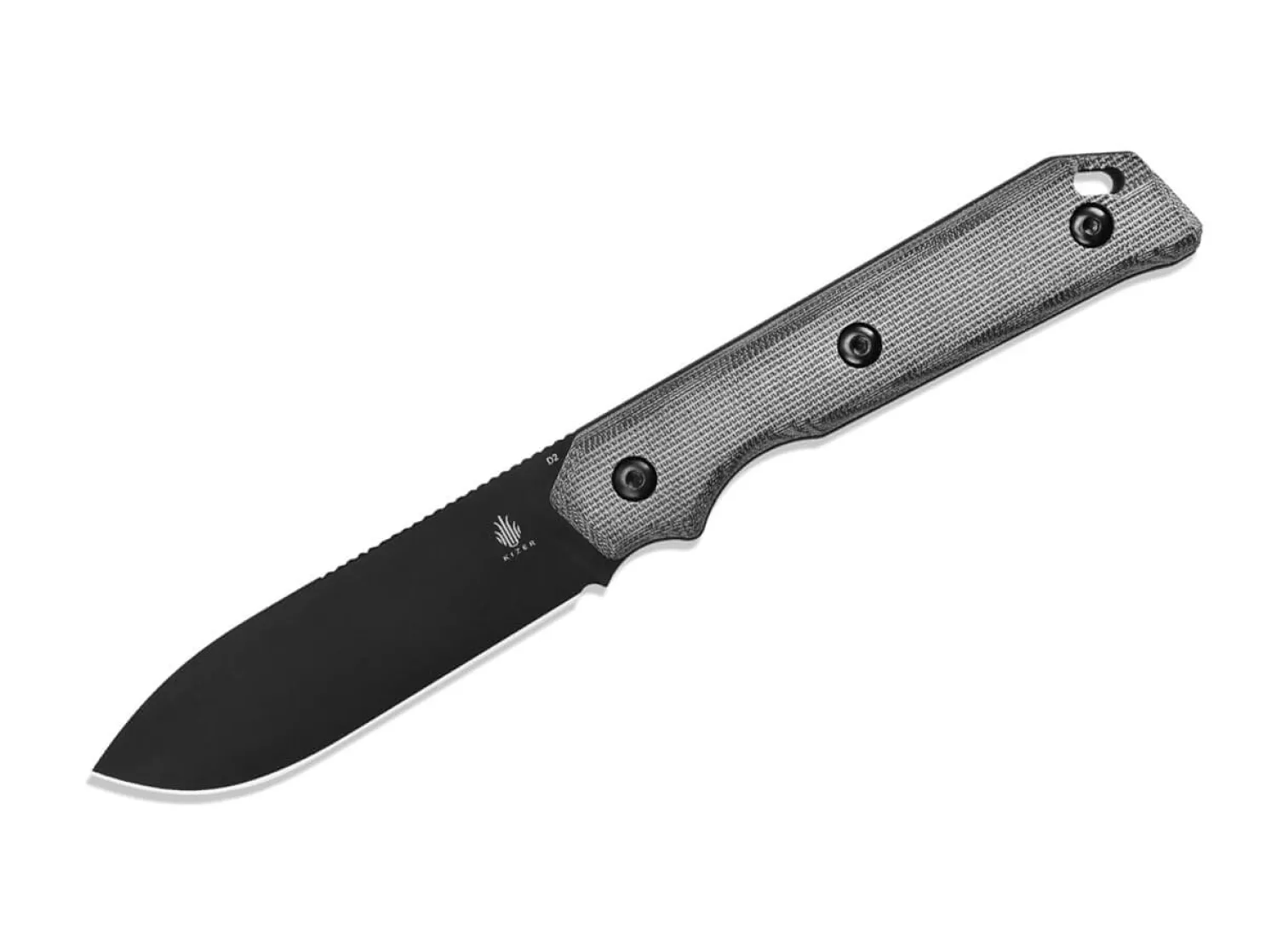begleiter_d_fixed_micarta_0.webp Kizer Begleiter D2 Fixed Micarta Black