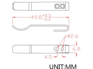 CIVIVI Black Stainless Steel Clip CA-07A