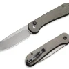 CIVIVI Button Lock Elementum Micarta Dark Green