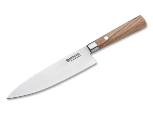 Böker Manufaktur Solingen Damast Olive Chefmesser Klein