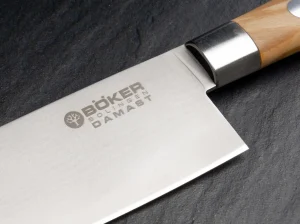 Böker Manufaktur Solingen Damast Olive Chefmesser Klein