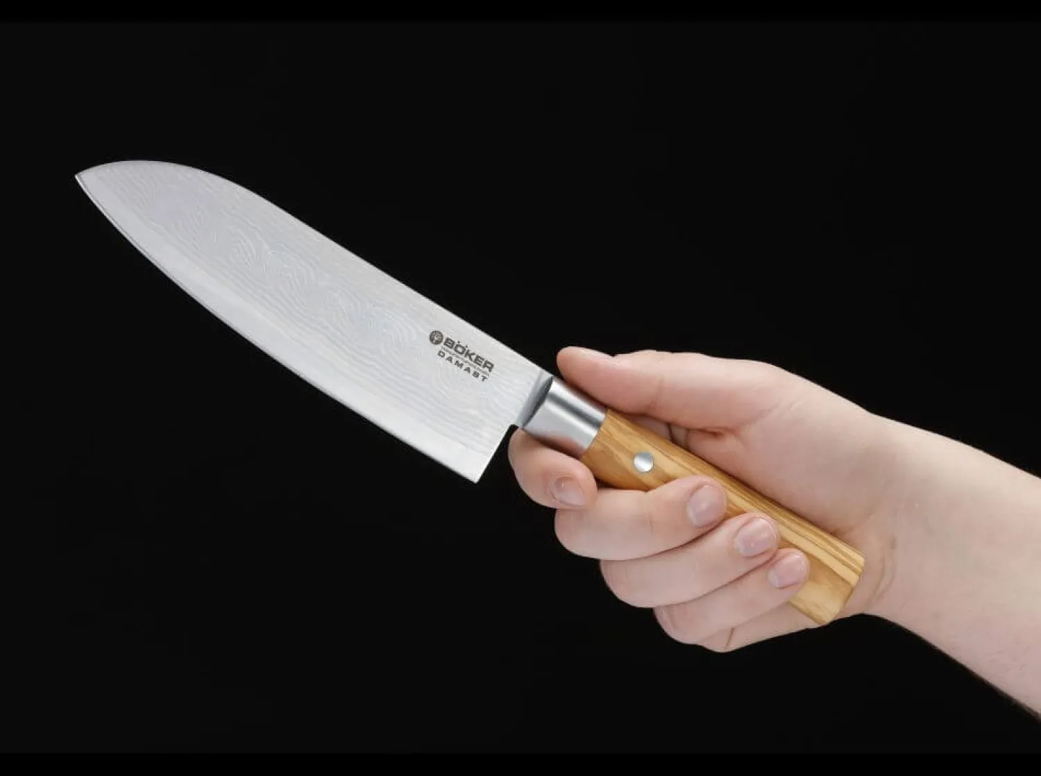damast_olive_santoku_3-1.webp Böker Manufaktur Solingen Damast Olive Santoku