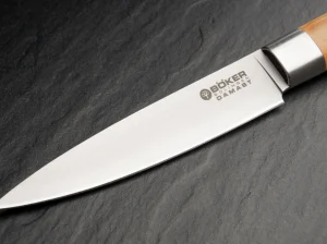 Böker Manufaktur Solingen Damast Olive Spickmesser