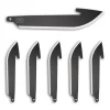 Outdoor Edge 2.5" Drop Point Replacement Blades 6-Pack Black Oxide