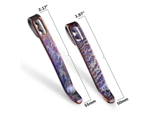 CIVIVI Four Flamed Titanium Clips T002C