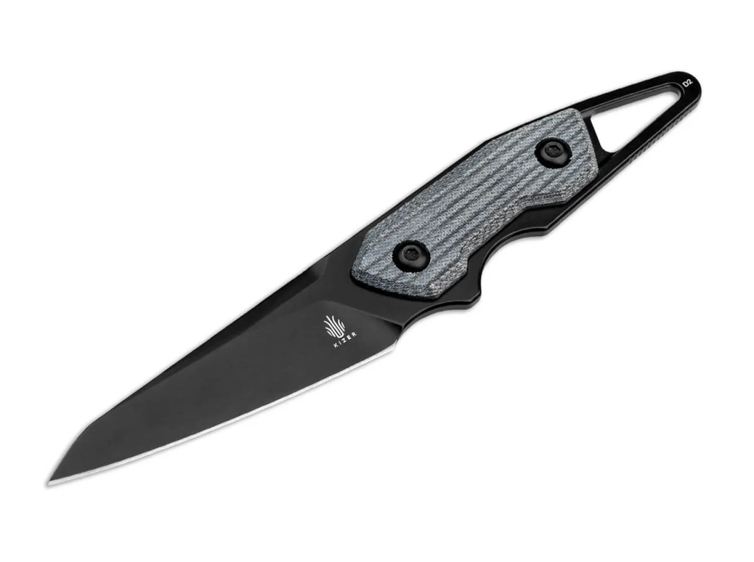 groom_micarta_all_black_7.webp Kizer Groom Micarta All Black
