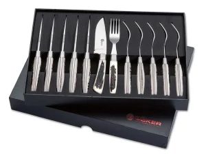 Böker Arbolito Hirschhorn Steakbesteck Set