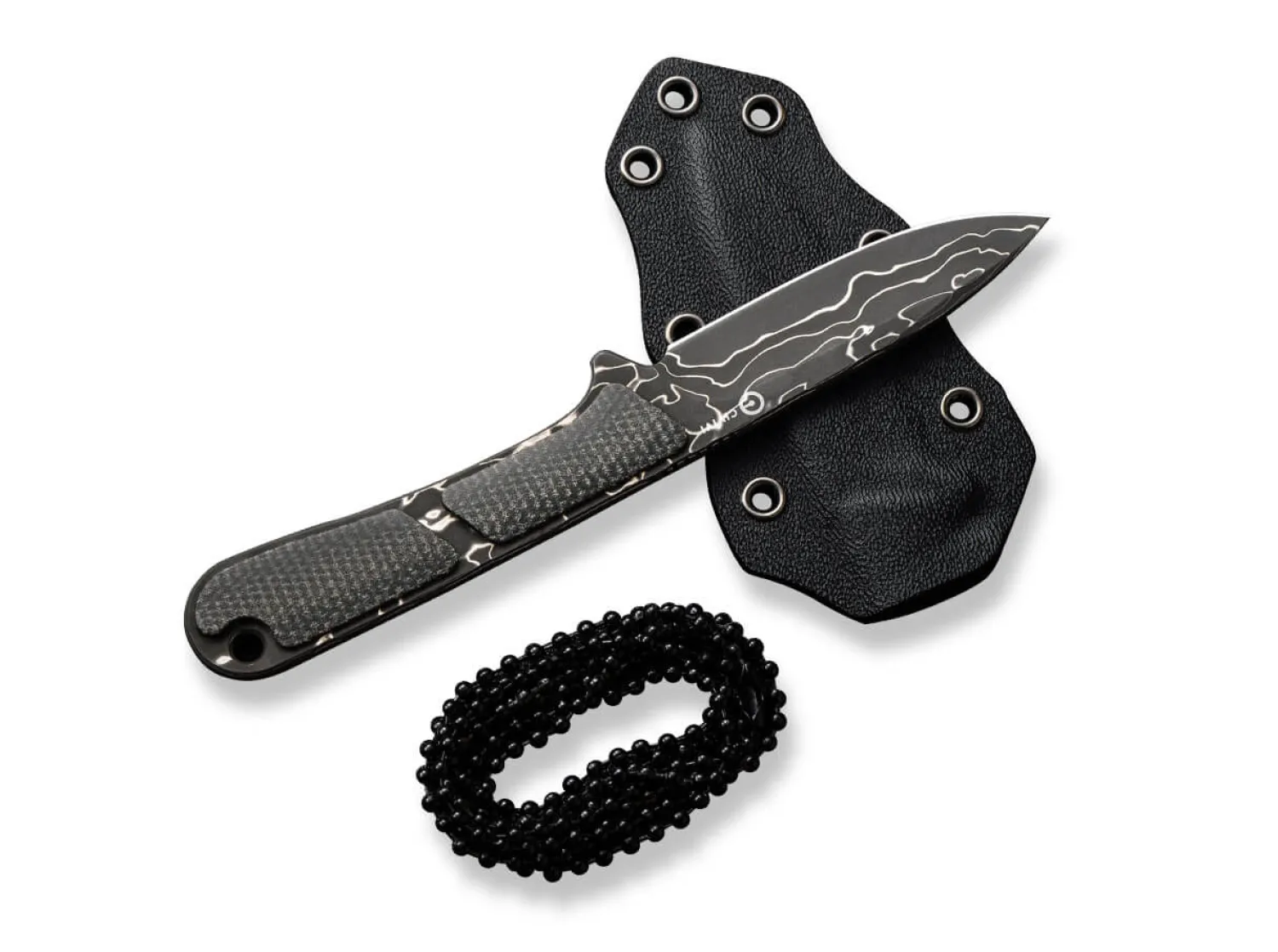 mini_elementum_fixed_mica_3.webp CIVIVI Mini Elementum Fixed Micarta Dark Green Damascus