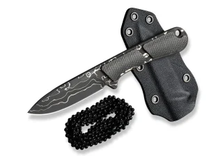 CIVIVI Mini Elementum Fixed Micarta Dark Green Damascus