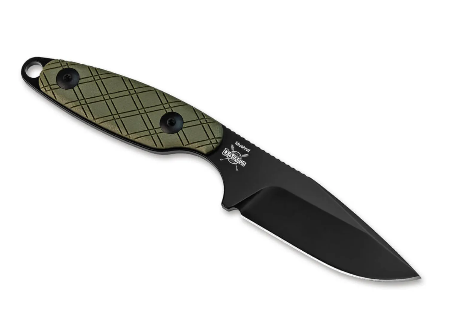 muskrat_d_g_green_black_b_1.webp Kizer Muskrat D2 G10 Green Black Blade