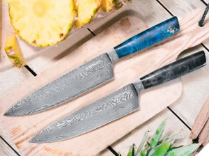 Böker Manufaktur Solingen Riviera Damast Chefmesser