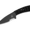 Bastinelli Knives Sin Black Tsuka Wrap Bronze Menuki