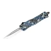 CobraTec Small CTK-1 Cerakote Blue Cobra Skin Tanto Not Serrated