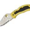 Spyderco Snap-It Salt Lightweight Yellow Serrated