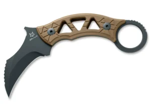 Fox Knives Tribal K Fixed Titanium Black PVD