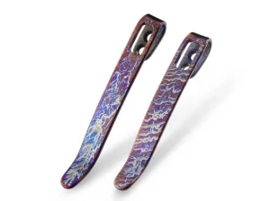 CIVIVI Two Flamed Titanium Clips T002A