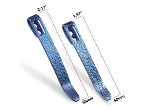 CIVIVI Two Flamed Titanium Clips T002B