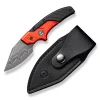 CIVIVI Typhoeus Aluminum Red & Black Damascus