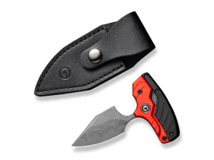 CIVIVI Typhoeus Aluminum Red & Black Damascus