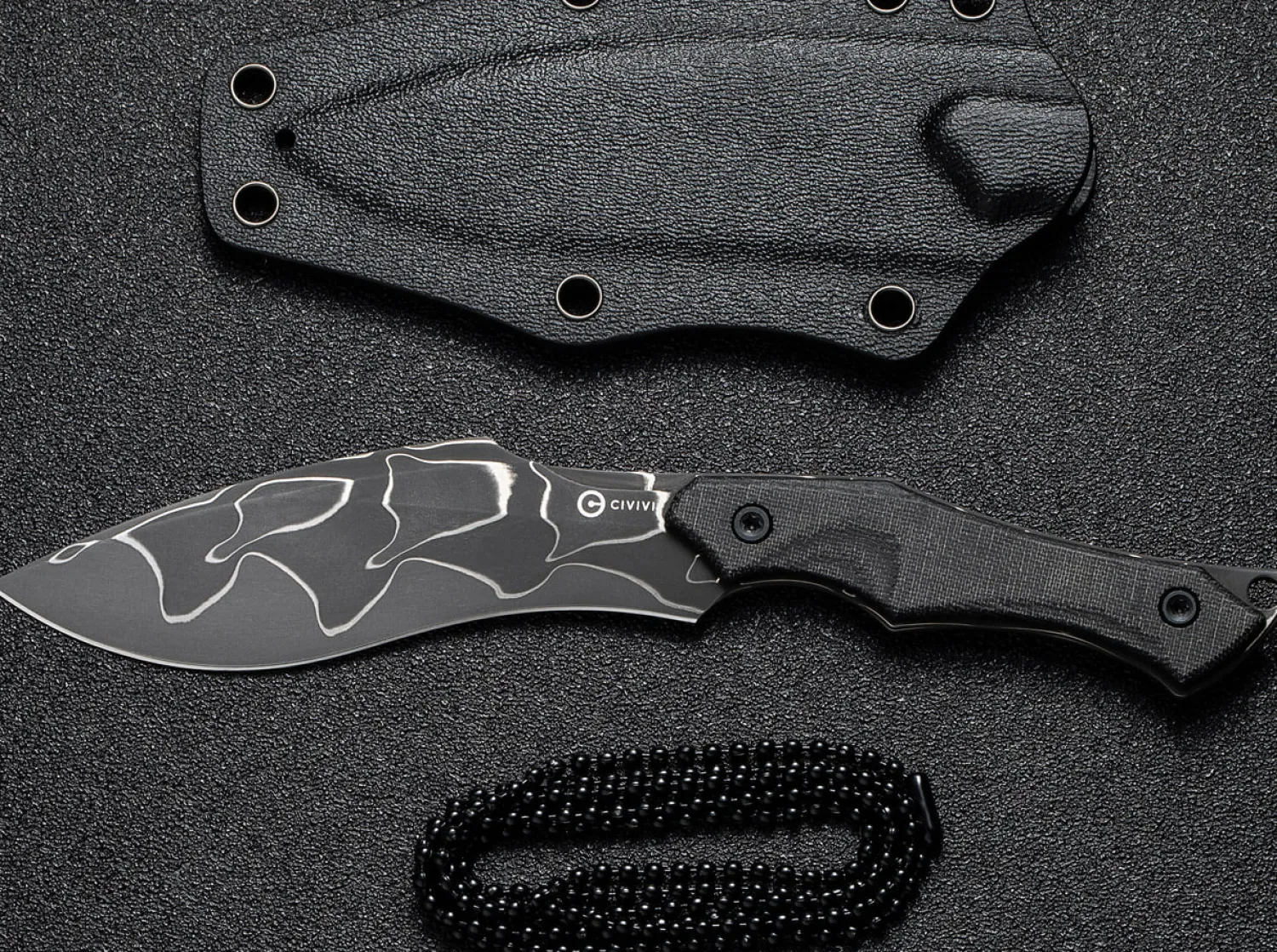 vaquita_ii_micarta_black__0.webp CIVIVI Vaquita II Micarta Black Damascus