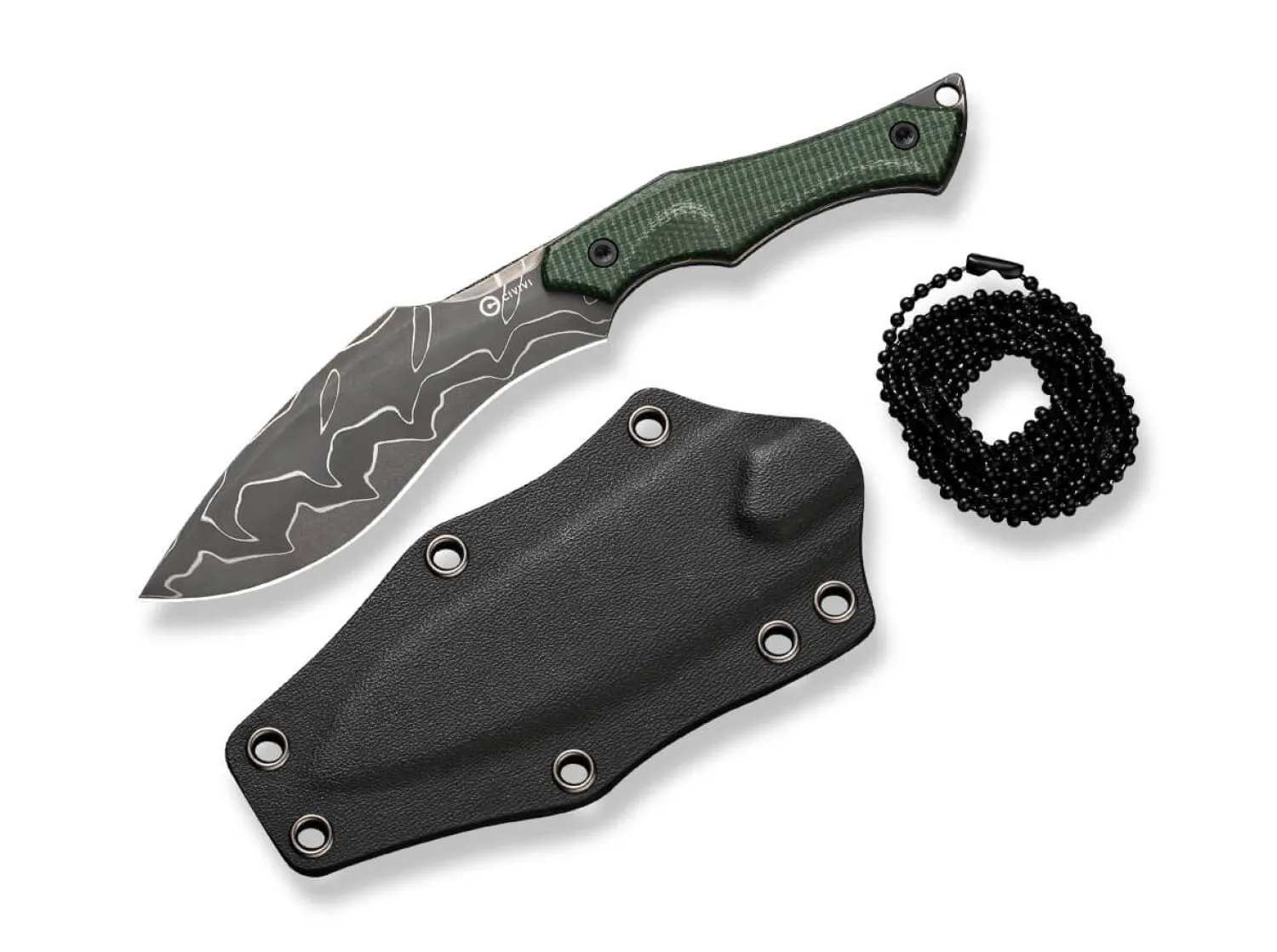vaquita_ii_micarta_green__0.webp CIVIVI Vaquita II Micarta Green Damascus