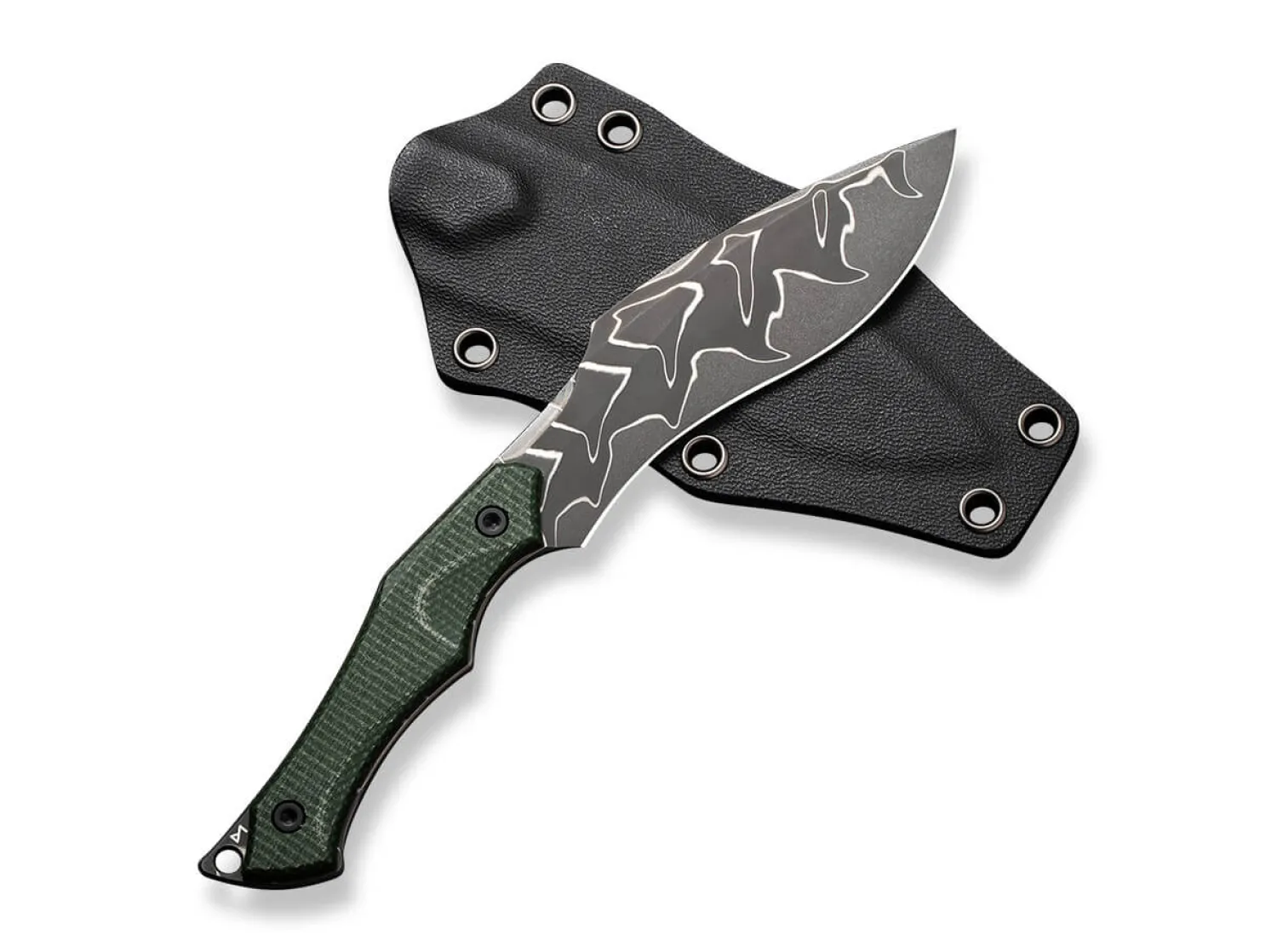 vaquita_ii_micarta_green__3.webp CIVIVI Vaquita II Micarta Green Damascus