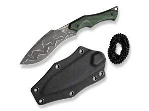CIVIVI Vaquita II Micarta Green Damascus