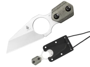 Kizer Variable Wharncliffe D2 Micarta Green